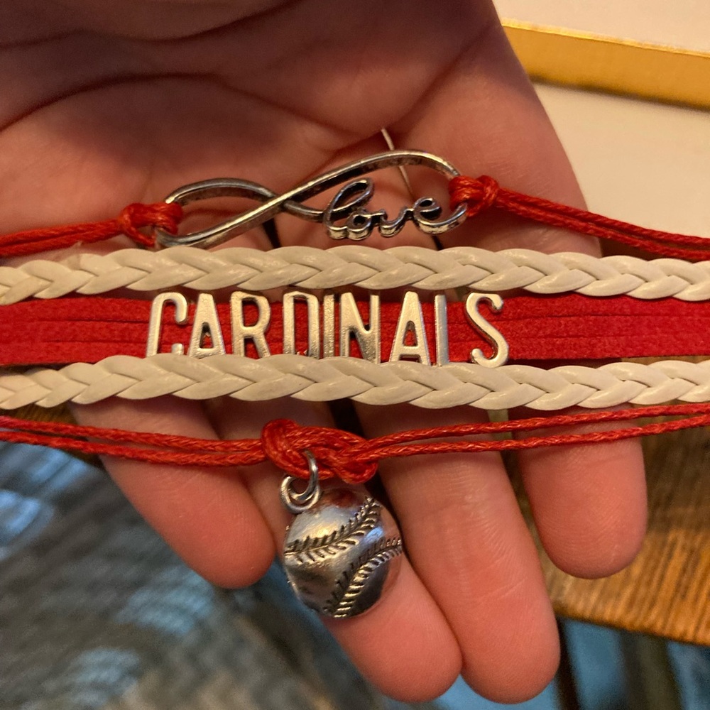 Cardinals bracelet